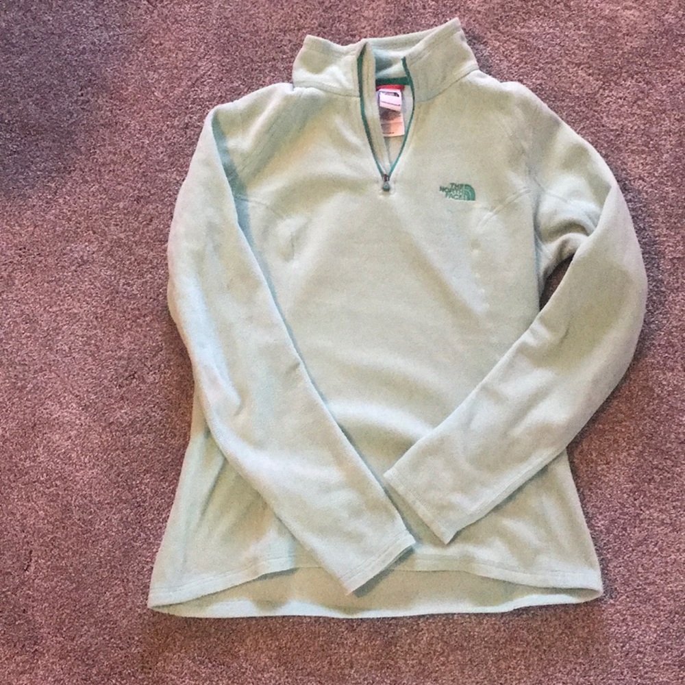 Mint Green north face pullover